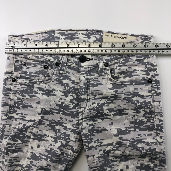 Rag & Bone Gray Camo Jeans NWOT - Picture 7 of 8